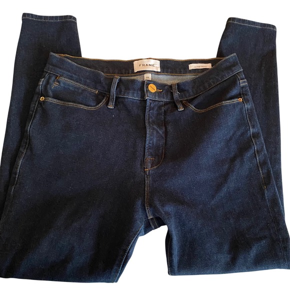 FRAME Denim - FRAME Le High Skinny Jeans Dark Wash Denim Size 29